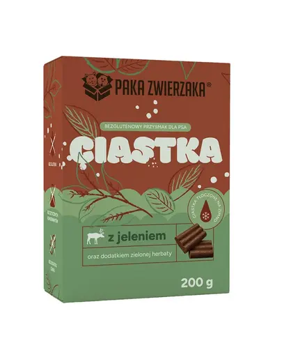 PAKA ZWIERZAKA biscuiti cu vanat si ceai verde 200 g gustari pentru caini