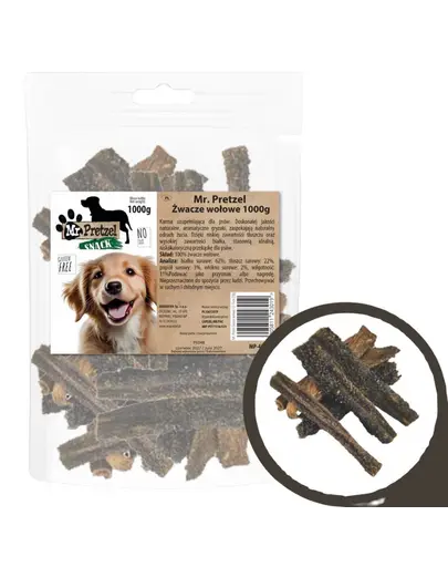 Recompense caini stomac de vita uscat 12-15 cm Mr. Pretzel 1 kg