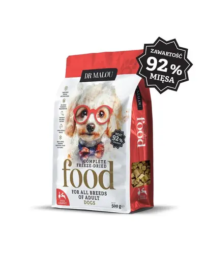 DR MALOU Hrana liofilizata rata cu iepure 2x500 g