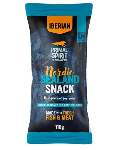 PRIMAL SPIRIT Iberian Nordic Sealand recompense moi pentru caini, cu porc si peste 110 g