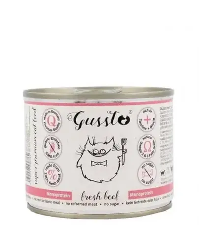 GUSSTO Cat Fresh Beef CARNE PROASPATA DE VITA 200 g
