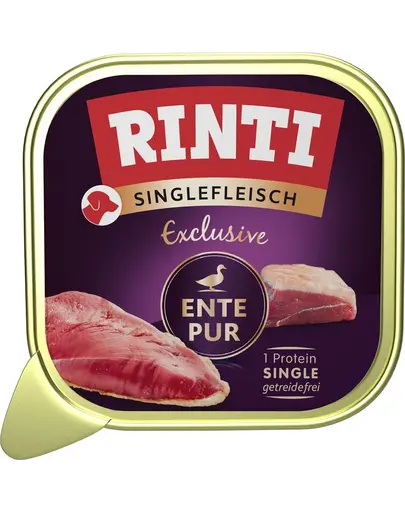 RINTI Singlefleisch Pure 150g hrana umeda monoproteica caini, cu rata