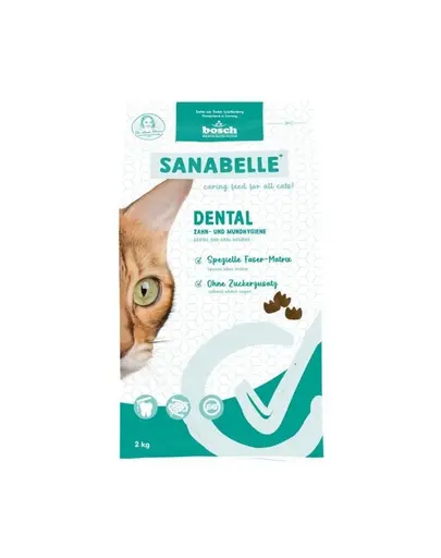 SANABELLE Dental 2 kg hrana pentru pisici care sustine ingrijirea dentara