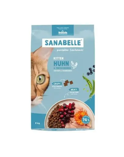 SANABELLE Kitten 8 kg hrana cu pui pentru pisoi si pisici gestante si lactante