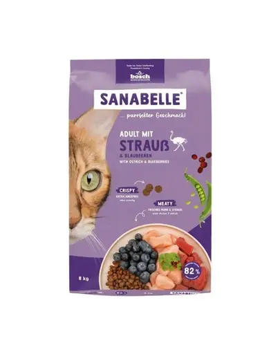 SANABELLE Adult 8 kg hrana uscata cu strut pentru pisici adulte