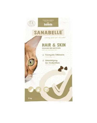 SANABELLE Hair&Skin hrana uscata pentru pisici adulte 2 kg