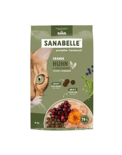 SANABELLE Grande hrana uscata pisici mari cu pui 8 kg