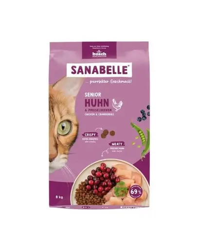 SANABELLE Senior 8 kg hrana cu pui pentru pisici adulte si batrane