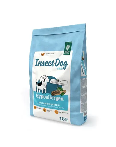 GREEN PETFOOD InsectDog Hypoallergen 10 kg hrana Caini fara cereale