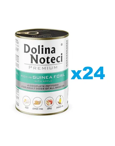 DOLINA NOTECI Premium 24x400 g bibilica cu mar hrana caini