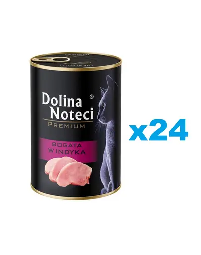 DOLINA NOTECI Premium hrana umeda pisici 24x400 g curcan