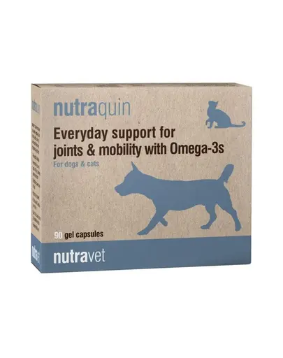 NUTRAVET Nutraquin 90 Omega-3 pentru articulatii caini si pisici