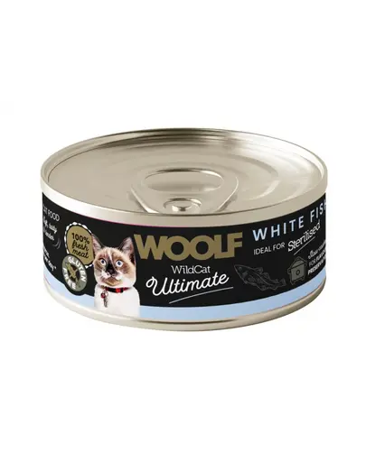 WOOLF Wild Cat Ultimate Sterilised White Fish Pate 85g hrana cu peste alb pisici sterilizate