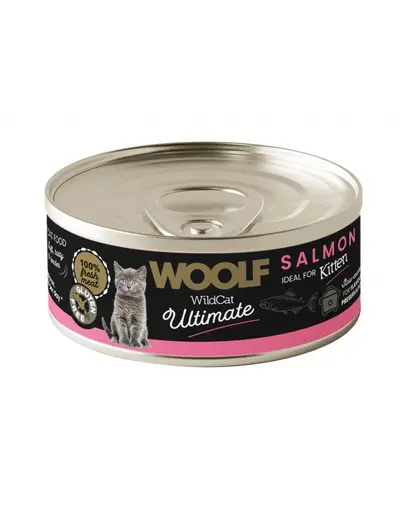 WOOLF Wild Cat Ultimate Kitten Salmon Pate 85g hrana umeda cu somon pentru pisoiasi