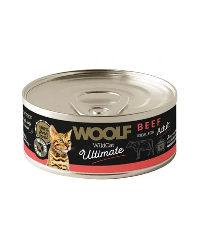 WOOLF Wild Cat Ultimate Beef Pate 85g hrana umeda cu vita pentru pisici