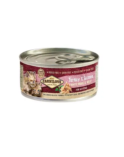 CARNILOVE Kitten Curcan si Somon 100g hrana umeda pisoi
