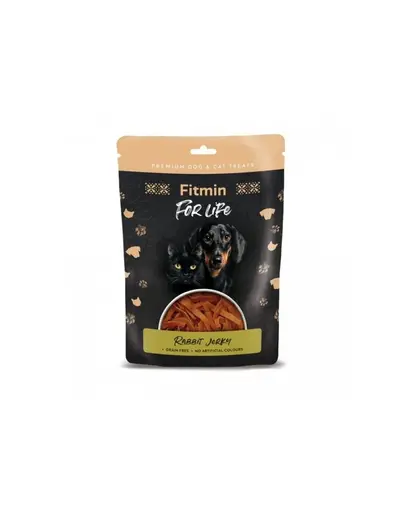 FITMIN For Life rabbit jerky caini si pisici gustari naturale iepure 70 g