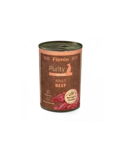 FITMIN Purity Beef 400g hrana umeda cu vita pentru caini adulti