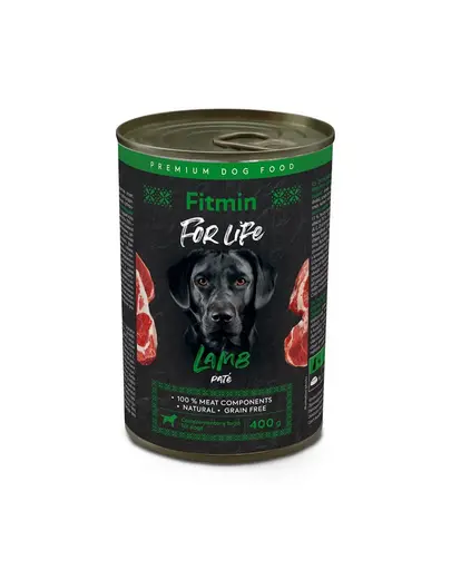 FITMIN For Life dog pate cu miel pentru caini 400 g