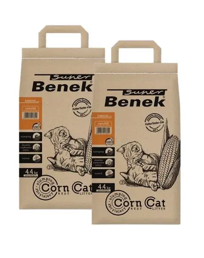 BENEK Super corn cat Asternut pentru litiera  7 l x 2 (14 l)
