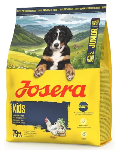 JOSERA Junior Kids 900g hrana Caini tineri rase medii si mari