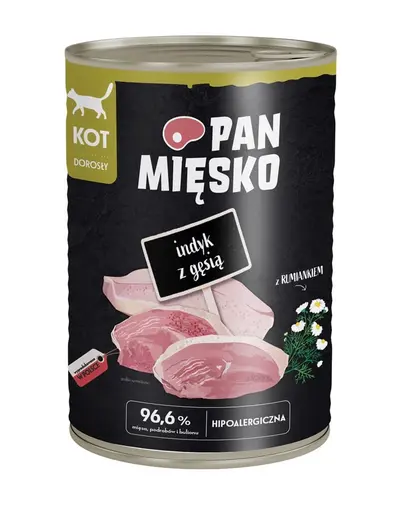 PAN MIESKO Curcan cu rata hrana umeda pentru pisici 400 g