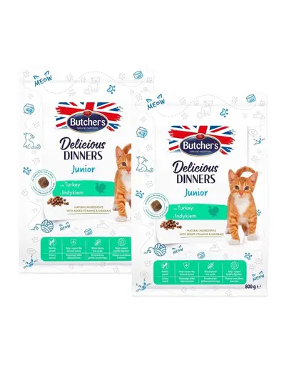 BUTCHER'S Functional Cat Kitten pentru pisoi 2x800 g curcan