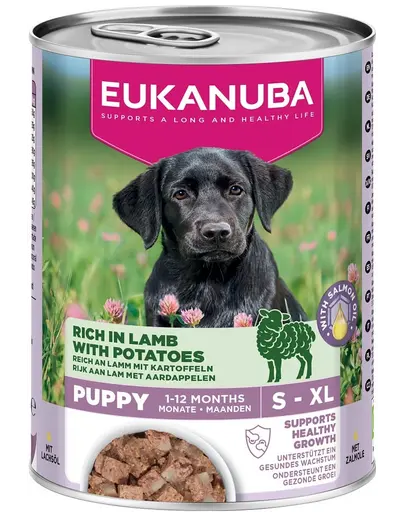 EUKANUBA Life Care Puppy Rich in Lamb hrana umeda pentru catei bogata in miel si cartofi 400 g