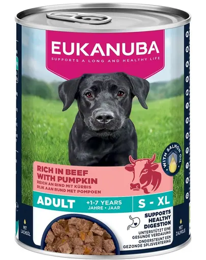 EUKANUBA Life Care Adult Rich in Beef 400 g pate pentru caini bogat in vita si dovleac