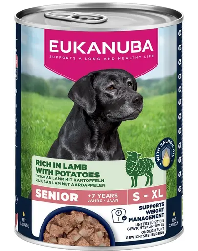 EUKANUBA Life Care Senior Hrana umeda tip pate pentru caini seniori 400 g