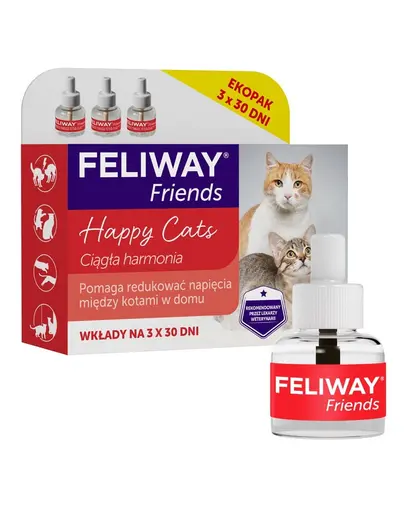 FELIWAY Friends 3 rezerve difuzor, feromoni reducere conflicte intre pisici