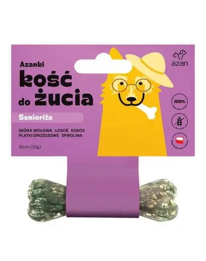 AZANKI Os de ros SENIORITA 10 cm pentru caini seniori