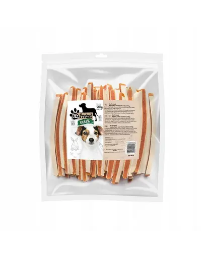 MR. PRETZEL Fasii iepure si cod pentru Caini 500 g