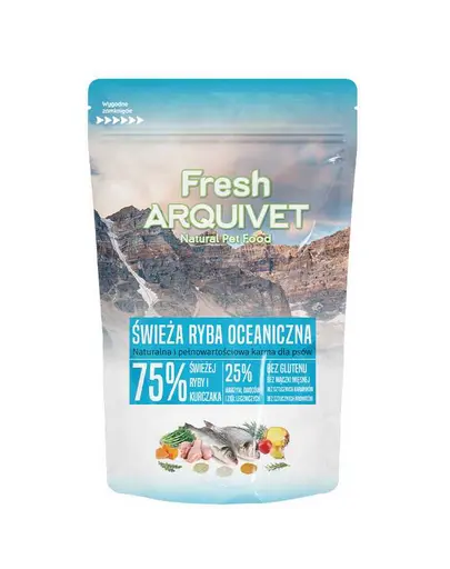 ARQUIVET Fresh hrana semi-umeda Caini 100 g cu peste oceanic
