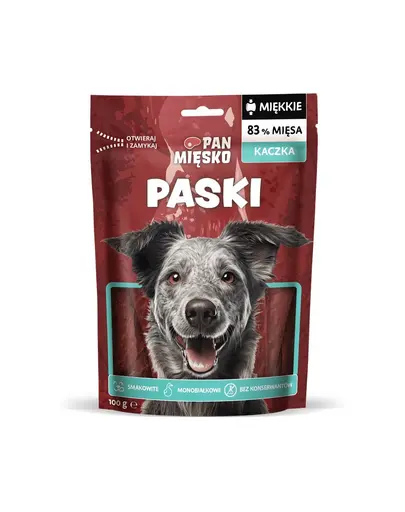PAN MIESKO Fasii de rata gustare pentru Caini 100 g