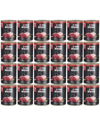 PAN MIESKO Curcan cu cerb hrana umeda pentru caini 24x800 g