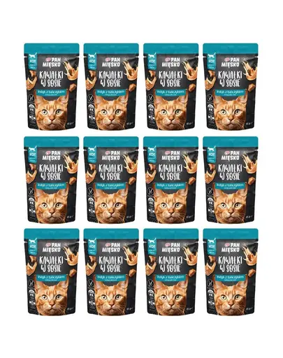 PAN MIESKO hrana umeda pentru pisici 12x85 g curcan si ton in sos