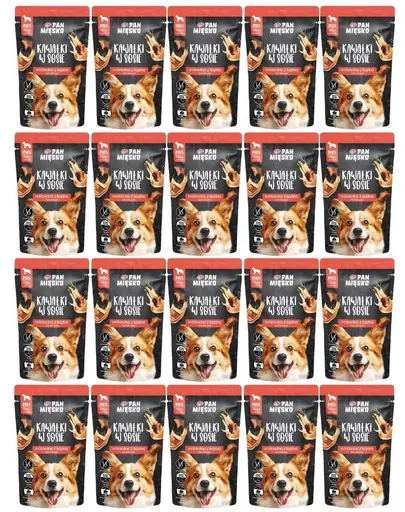 PAN MIESKO bucati in sos cu vita si capra 20x150 g hrana umeda caini