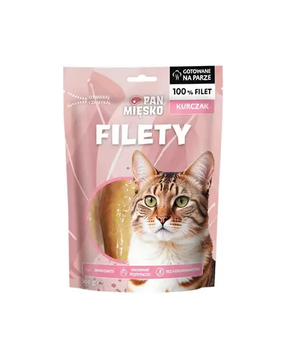 PAN MIESKO Fileuri de pui gustari pentru pisici 100 g