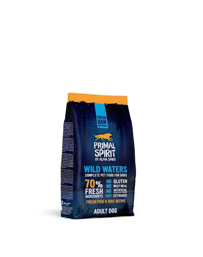 PRIMAL SPIRIT 70% Wild Waters hrana moale Caini 2x1 kg cu peste