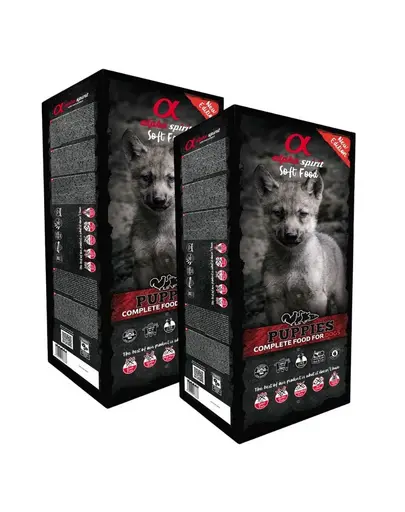 ALPHA SPIRIT Puppy hrana moale catelusi 2x9kg