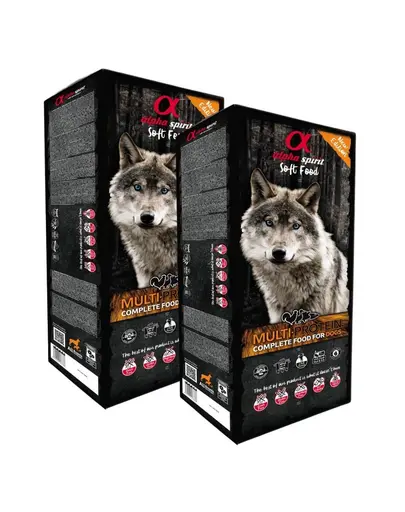 ALPHA SPIRIT Multiprotein hrana semi-umeda Caini 2x9kg