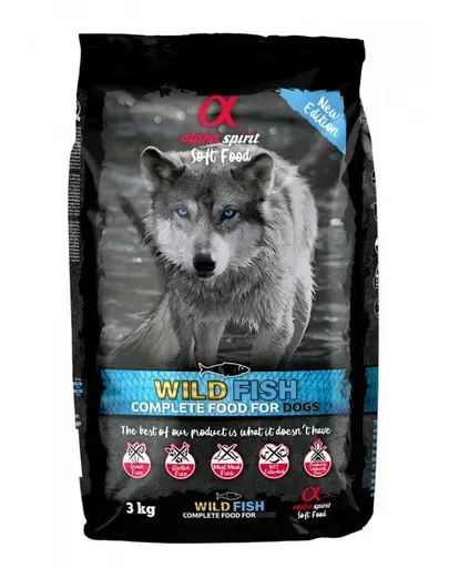ALPHA SPIRIT Hrana uscata si moale pentru caini Wild fish 3 kg