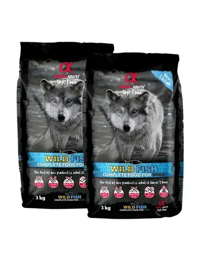 ALPHA SPIRIT hrana moale pentru Caini Wild fish 2x3kg