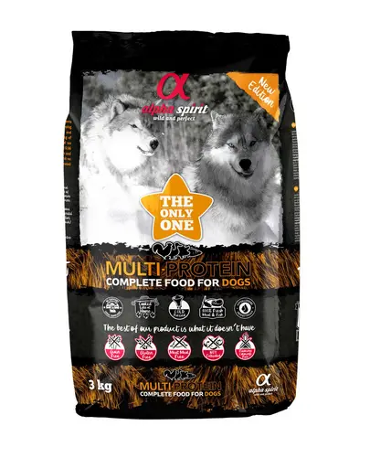 ALPHA SPIRIT Multiprotein hrana uscata pentru caini 3 kg
