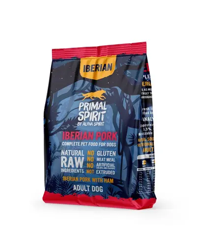 PRIMAL SPIRIT Iberian Adult Pork Ham 2x1kg cu porc si sunca hrana Caini