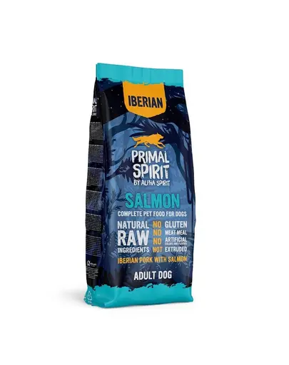 PRIMAL SPIRIT Iberian Adult Salmon 2x12kg cu somon hrana Caini