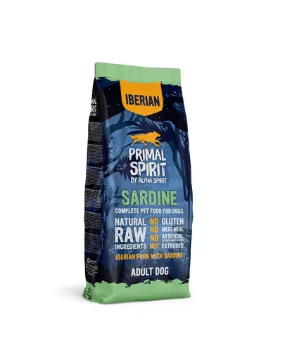PRIMAL SPIRIT Iberian Adult Sardine 12kg hrana Caini, cu sardine