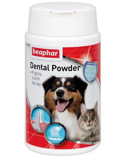 BEAPHAR Dental Powder 75 pudra igiena orala Caini si pisici, cu alge marine