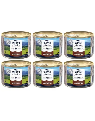 ZIWIPEAK Cat Beef cu vita, hrana pisici 6x185 g